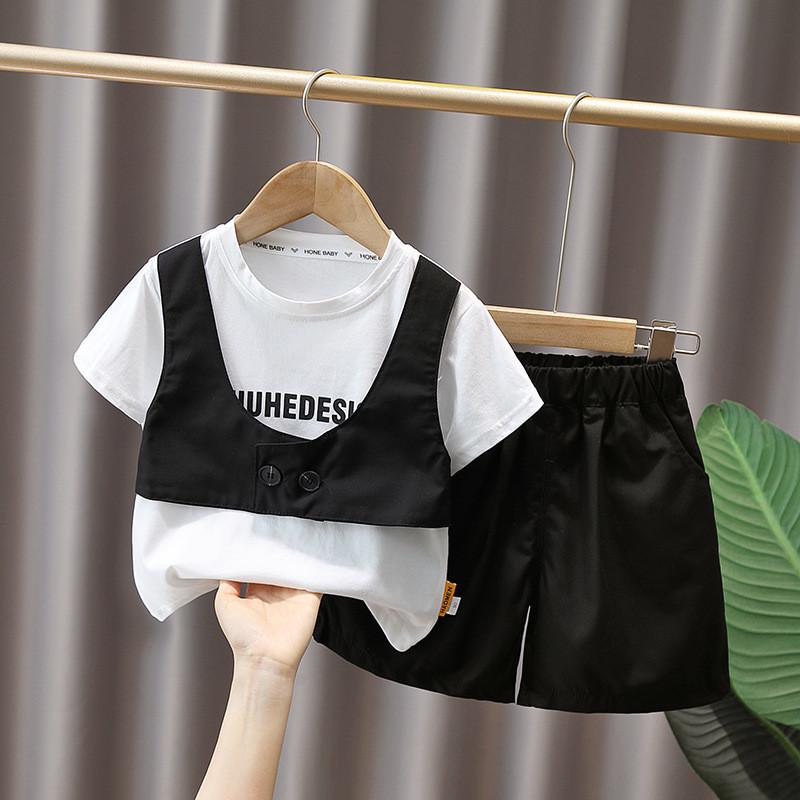 Stylish Summer Outfit For Boys Soft Cotton Two Piece Set For Ages 1 To 7 Years