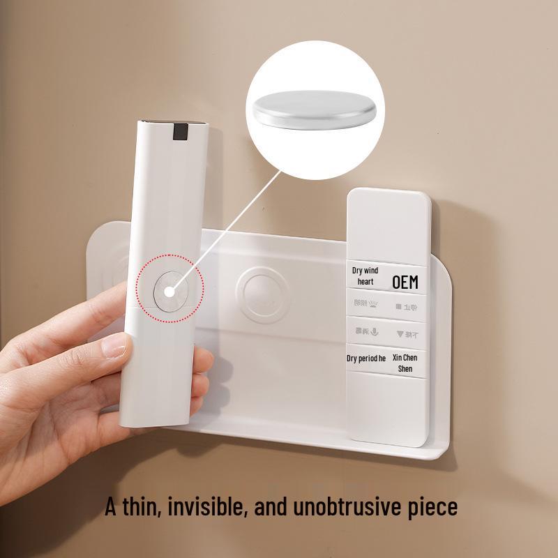 Magnetic Wall-Mount Rack for TV & AC Remotes – No-Drill Installation