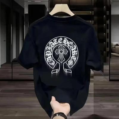 Pánské a dámské ležérní tričko z těžké bavlny v americkém stylu, volný střih, letní s krátkým rukávem, streetwear, tričko pro páry bez kapuce