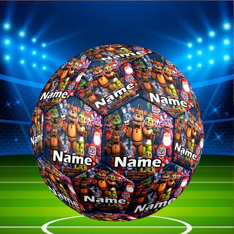 Custom Name Personalized Five Nights At Freddy's Print Size 5 Soccer Ball Training & Match Football, for Team, Kicking, Gift for Football Enthusiasts