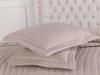 Dublin Quilted Bedspread Set 4pcs, Coverlet 250x260, Pillowcase 50x70, Double Size, Cappucino