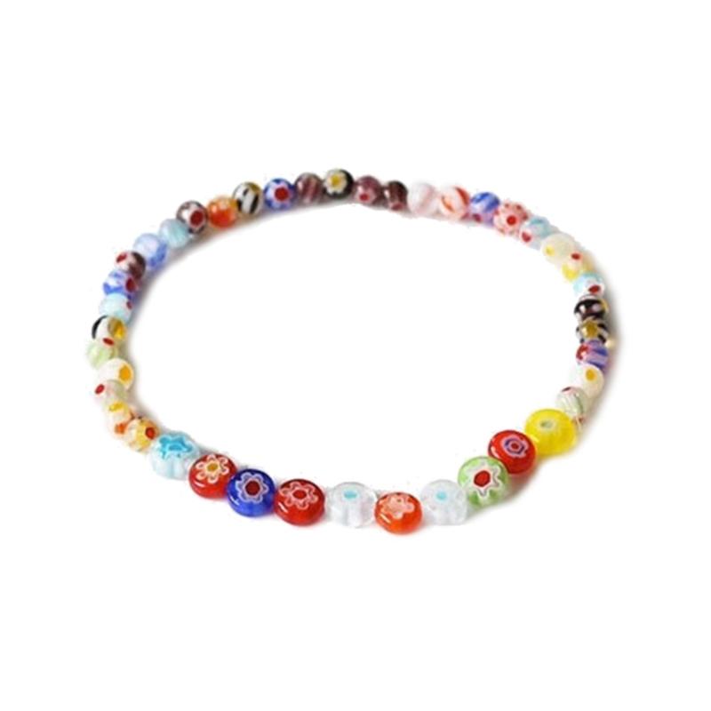 

Tiny Flower Crystal Bracelets Beaded Strand Bracelets Women Jewelry Summer Spring Wristband Handchain Unique Bracelets 1