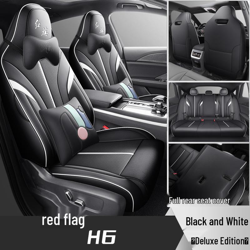 Hongqi H6 All-Season Breathable Leather Seat Cover - Full Coverage Cushion for New Car
