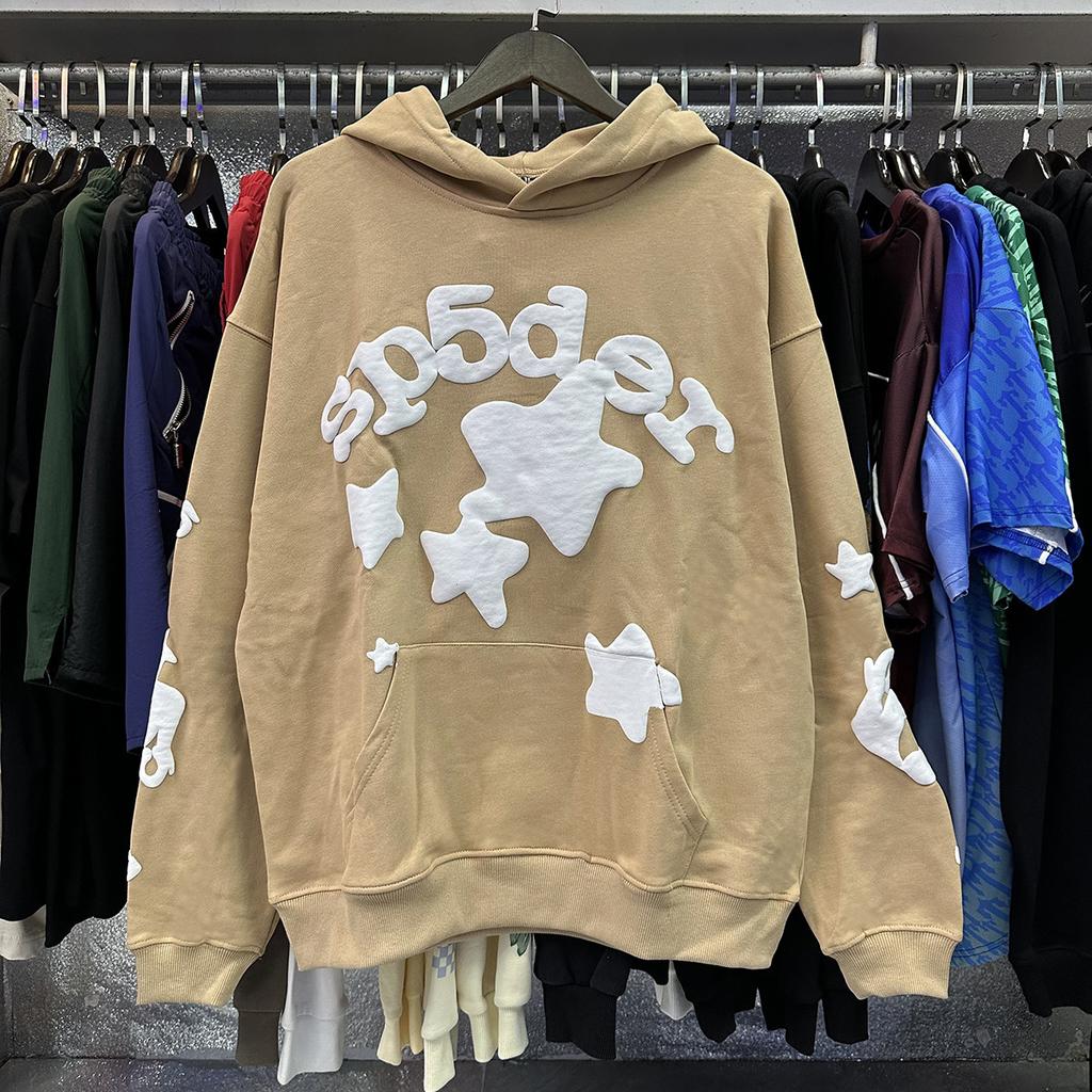 Sp5der European and American hip hop singers with the same printed letters 555555 men and women couples sweater hoodie trend