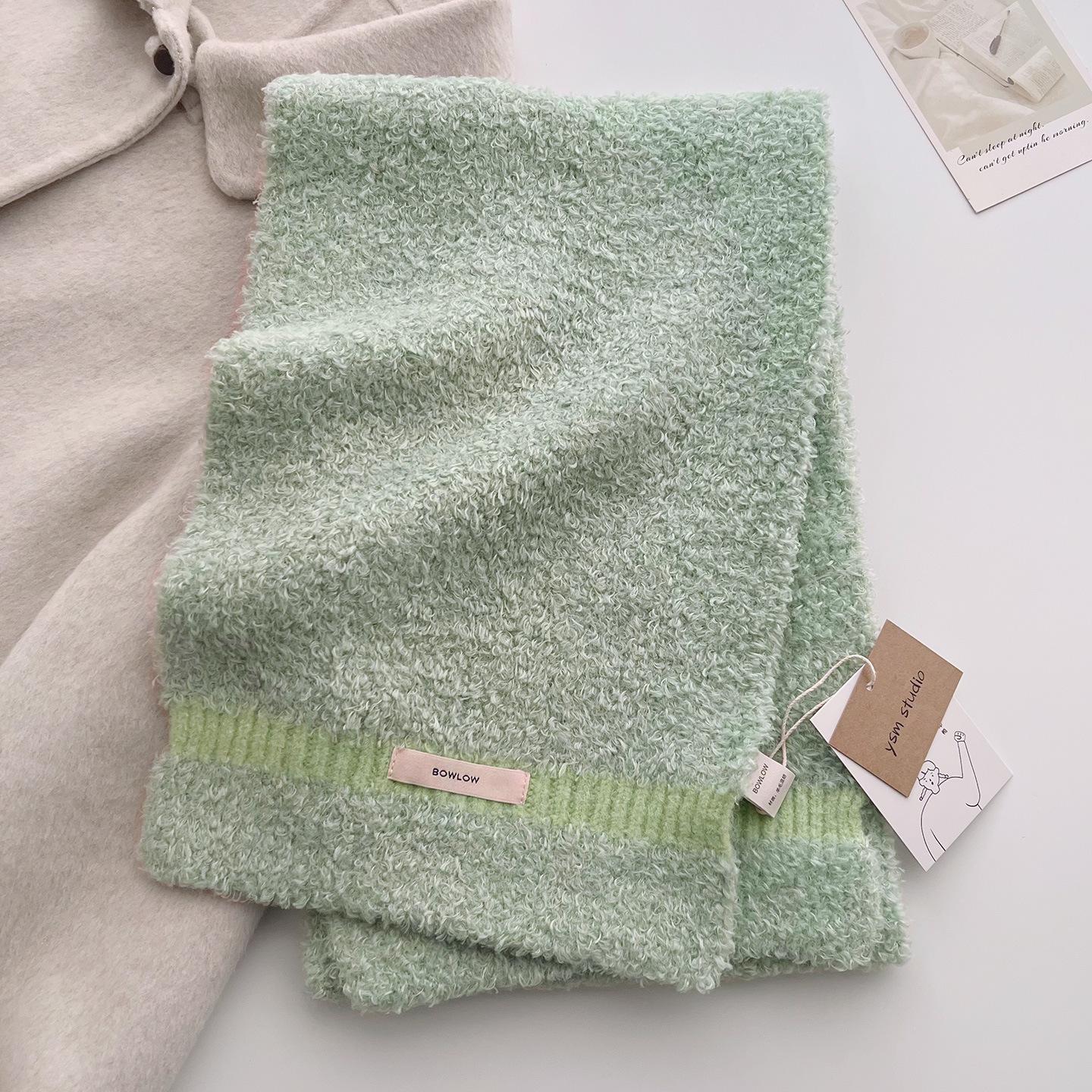 Écharpe Rouge Tricotée de Luxe pour Femmes Hiver Simple Classique Unie Châle Écharpes Écharpe Couple Hommes Écharpe en Laine Thermique Douce Épaisse