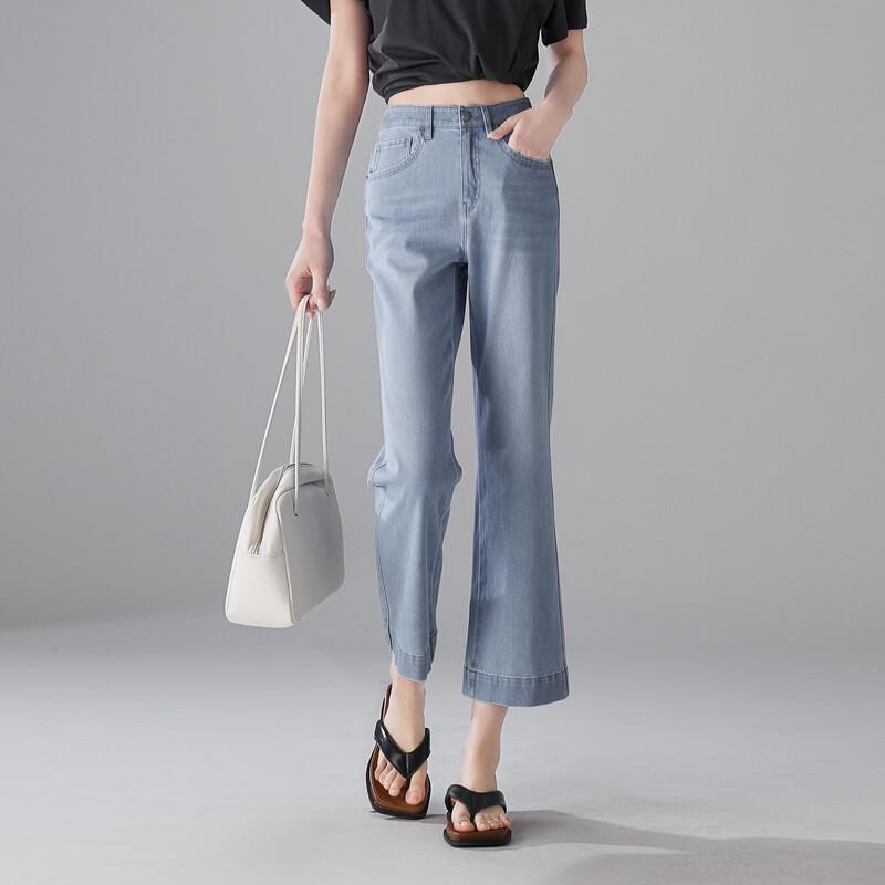 SOFSIL Women s Relaxed Fit Cropped Flare Jeans 27/M