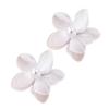 Mesh Petal Stud Earrings Fabric Mesh Stud Earrings Gifts Pearl Geometric Earring