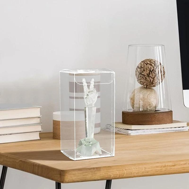 10Pcs Transparent Car Toy Model Protection Display Box Clear Pvc Storage Holder Case Cover Show Dustproof Decoration