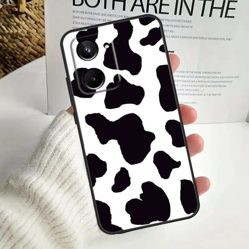 Cow Print For Realme C75 C55 C71 C53 C67 C61 C33 C63 C51 C65 15 GT7 Pro 10 11 12 13 14 Pro Plus Case