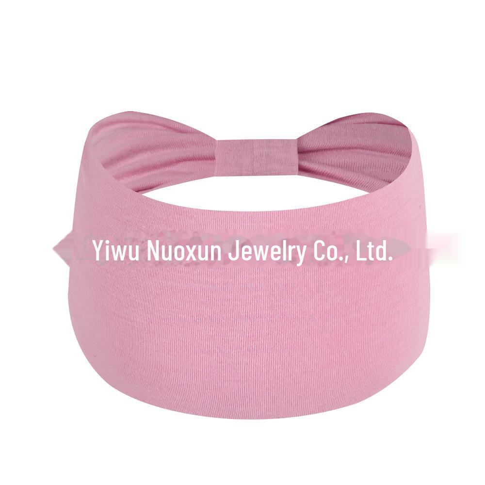 Elastic Wide Side Sports Headband: European & American Style, Sweat-Absorbing, Fashionable Hair Accessories