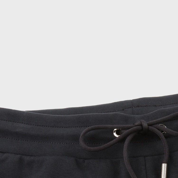 Emporio Armani EA7 Solid Drawstring Mid-Rise Knitted Sports Pants Women Bottoms Black 6LTP67-TJGEZ-1200