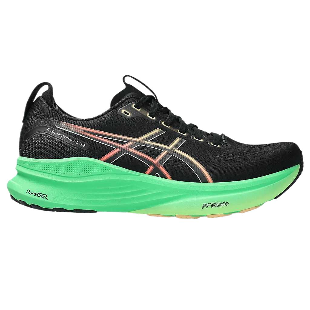 Asics Gel-Kayano 32 Schnürschuh Runde Zehenpartie Mesh Dämpfung Atmungsaktiv Stützend Low-Top Laufschuhe Herren Sneaker 1011C052-004