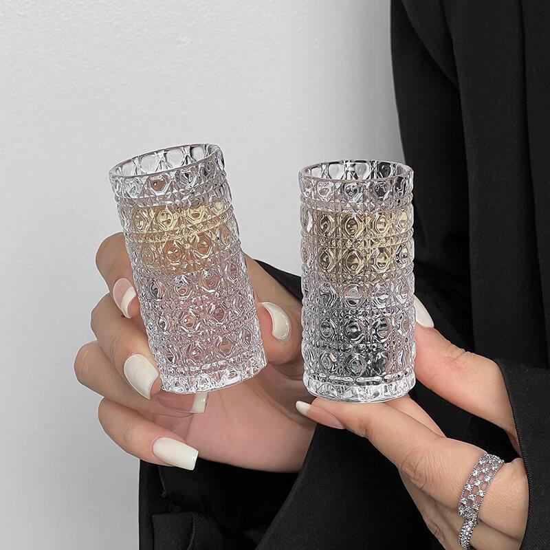 ZISIZ Light Luxury Embossed Wine Glass