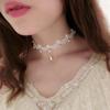 1 Stück Damen Choker Handgemacht Gothic Mode Samt Choker Halskette Spitze Damen Choker Halskette Schmuck Zubehör