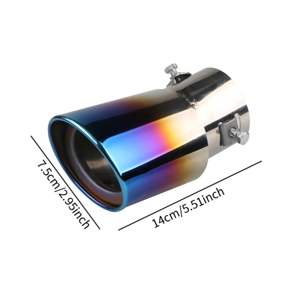 Tail Muffler Tip Accessories Universal Sturdy Muffler Tailpipe Exhaust Tailpipe Tip for Truck Sedan SUV Vehicles Cars