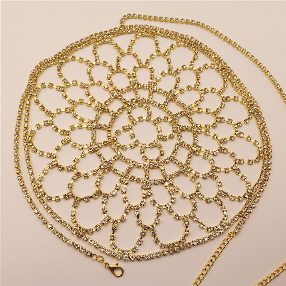 

Exaggerated Masquerade Face Decoration Personality Holiday Party Spider Web Rhinestone Mask European And American Mask