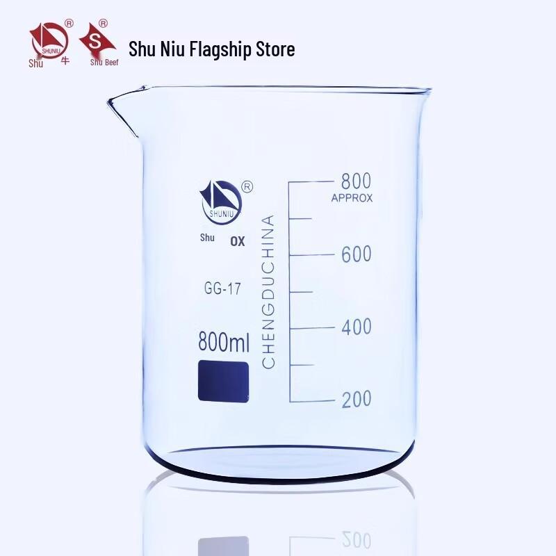 Shuniu Low Form Borosilicate Glass Beaker