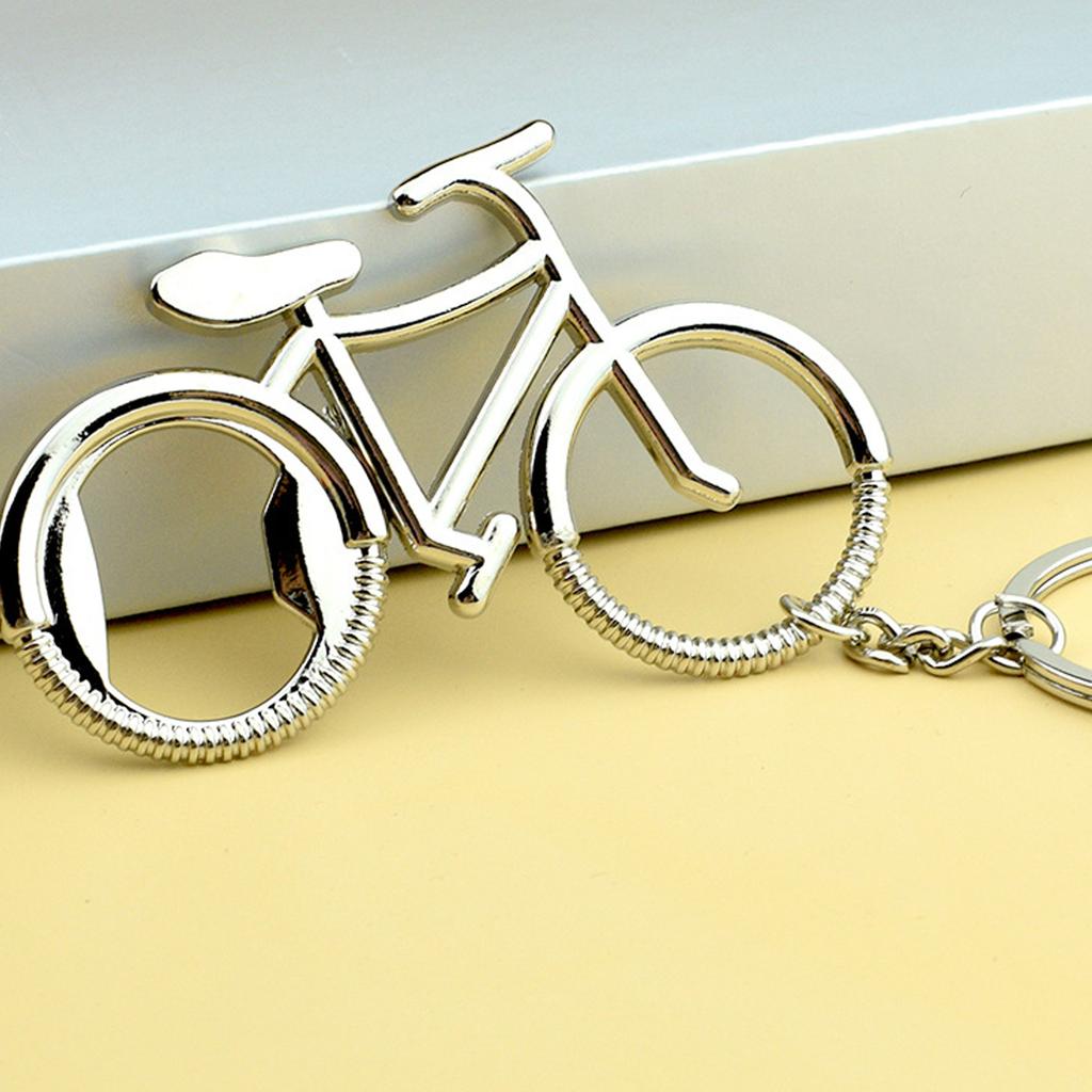 Creative Bike Keychain Bottle Opener Alloy Gift Bag Backpack Hanging Decoration For Men Cycling Enthusiasts