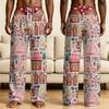 Men's Funny Sleep Pants with Brief Print for Halloween Novelty Pants