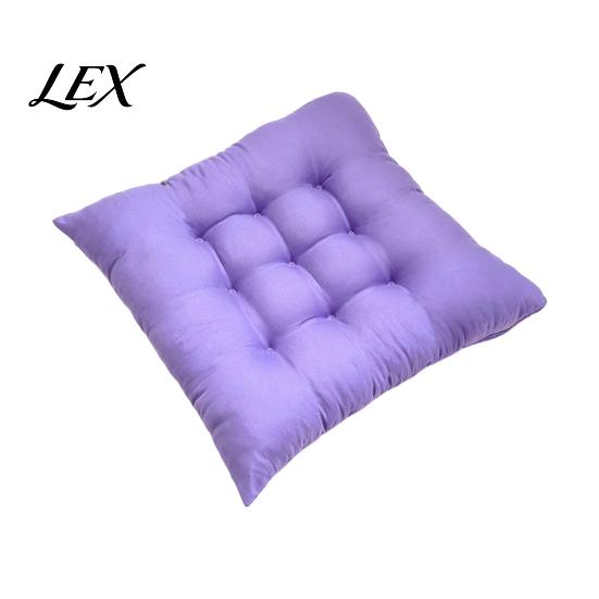 Car Seat Comfort Cushion Square Chair with Ties, Ultra Soft Office Cushion, 15.75"x15.75" Breathable Pad for Home Work All Seasons