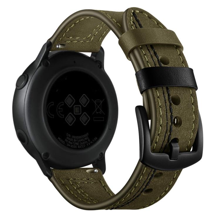 

22mm For Huawei Watch GT2e / GT2 46mm Zigzag Leather Watch Band(Brown) зелений