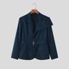 INCERUN Men Lapel Long Sleeve Front Cross Casual Loose Blazer Coats