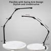 LED Desk Lamp with Clamp Flexible 4 sections Swing Arm Three light sources desk light, 4 Color Modes & 5 Brightness