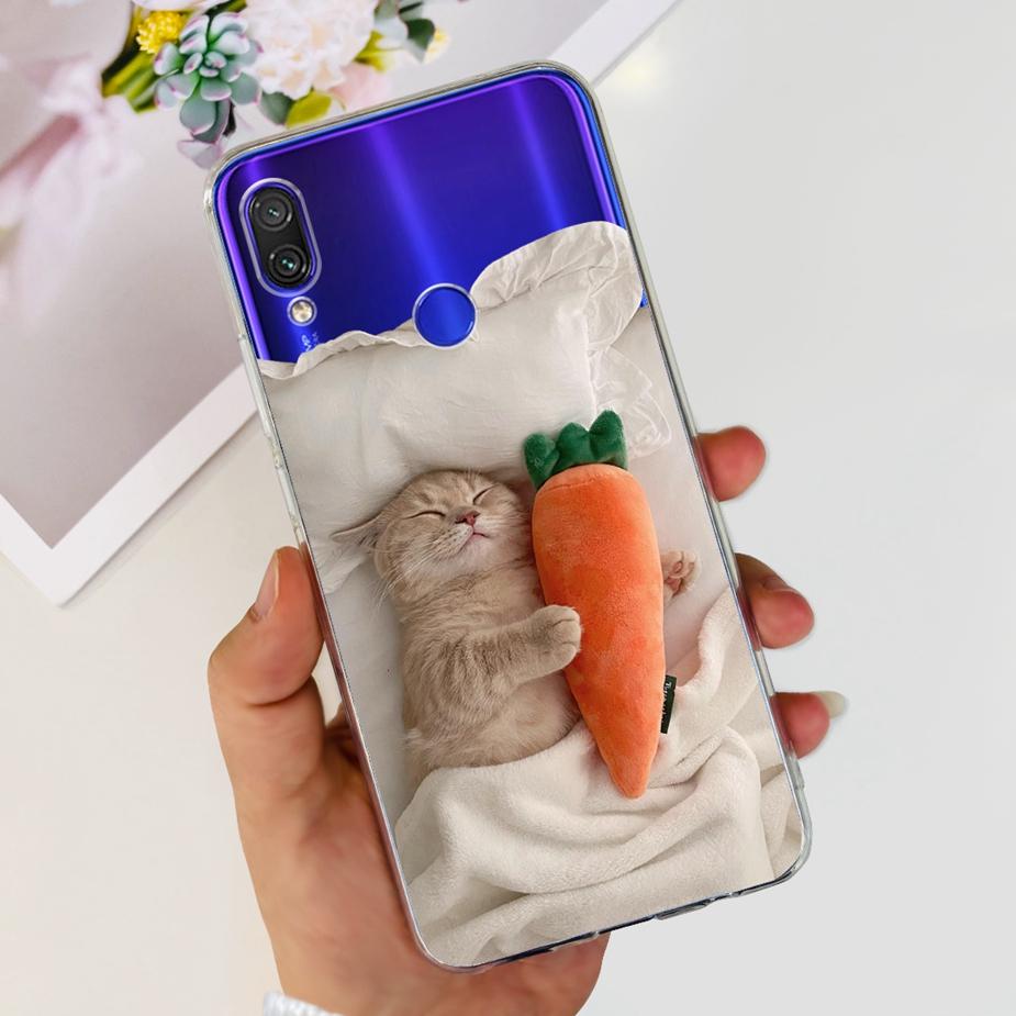 For Xiaomi Redmi Note 7 Pro Case Redmi7 Cute Panda Painted Cover Clear Silicone Soft TPU Phone Case For Redmi 7 Note7 Pro Bumper