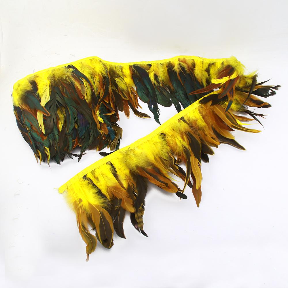 FeatherYellow Feathers for Crafts, 31 Styles Natural Pheasant, Rooster, Duck Feathers Bulk for Costume DIY, Fly Tying,Party Decoration