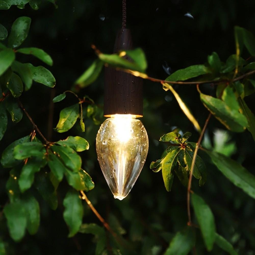 Retro-Kugel-Campingzeltlampe, extrem hell, wasserdicht, mit Zugschalter, warmes Licht, energiesparend, ideal für Wanderungen