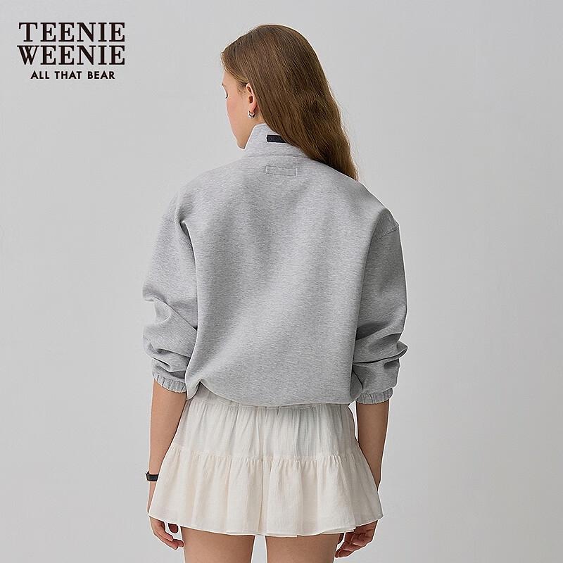 Teenie Weenie Women's Collegiate Bear Stand-Collar Sweatshirt