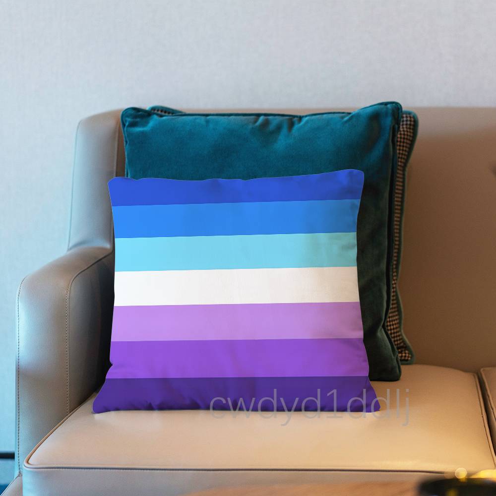 Lgbtq Flags Lesbian Pillow Case Short Plush Sofa Decorative Gift Home Double-sided Printing Cushio