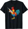 Chicken with Gun Funny for Men Women T-Shirt
