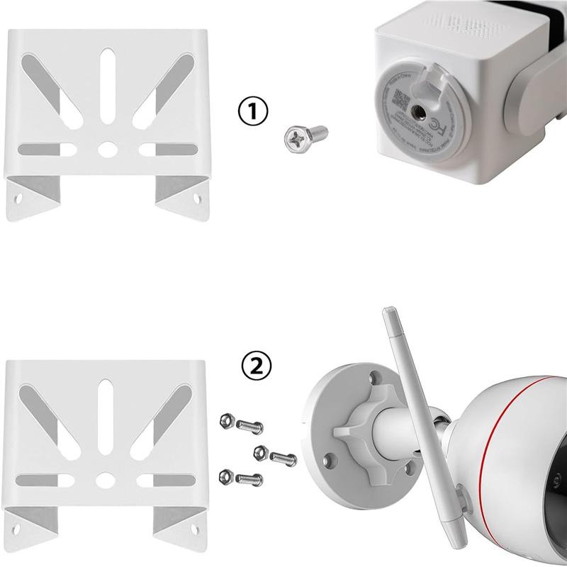 1 Set Metal Wide Angle Adapter Wall Corner Bracket Monitoring Area Up To 270° Mount Metal Bracket For Eufy Cctv Security Cam