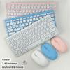 Teclado y Ratón Inalámbricos 2.4G Coreanos Portátil Mini Teclado Ratón Combo Set Para Portátil Mac PC de Escritorio Ordenador