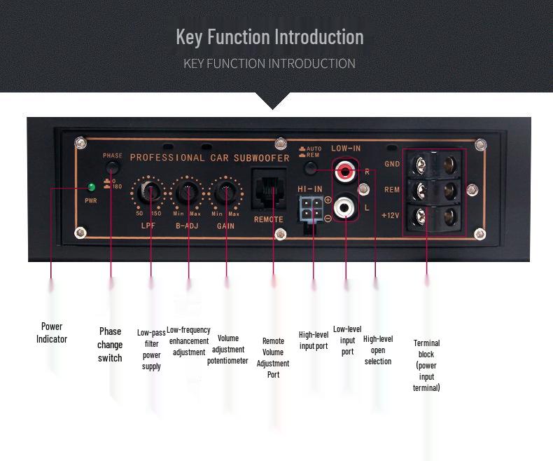 10" Ultra-thin Active Subwoofer for SEAT Cars