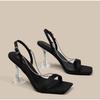 Fashion Sandals for Woman Rhinestones Summer Sexy Open Toe Footwear Thin Heels Women's Shoes Diamond Party Weddings Stiletto Sandal