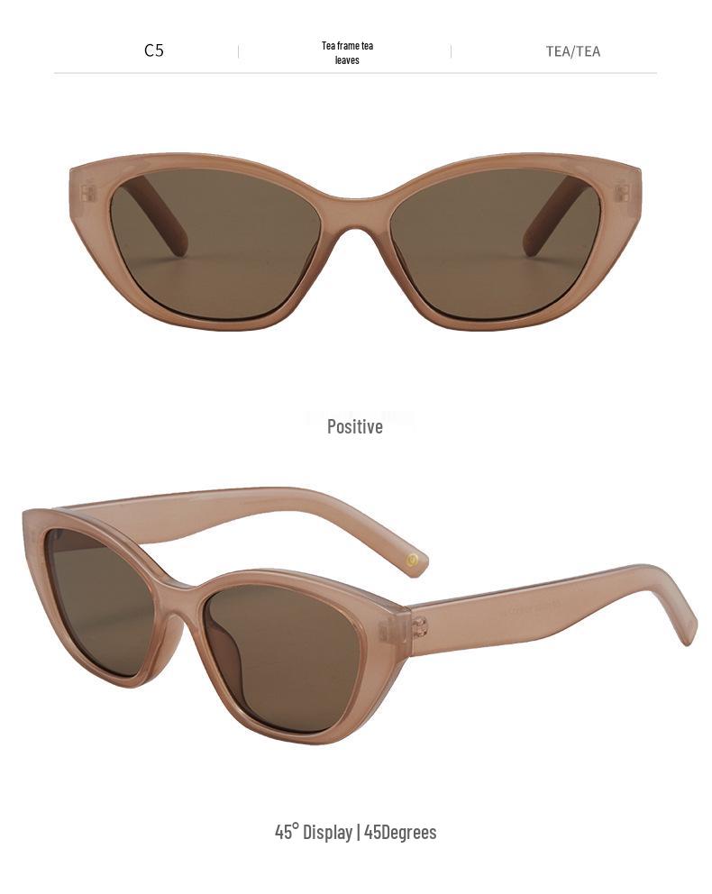 Ottoman 2025 Cat-Eye Sunglasses: Small Frame, Internet Celebrity Street Style.