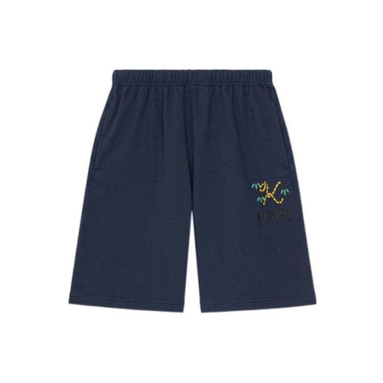 

Шорты KENZO x Nigo с вышивкой логотипа Tiger Tail Синие Мужские Уличная одежда FC65PA8004ME-77 XXL