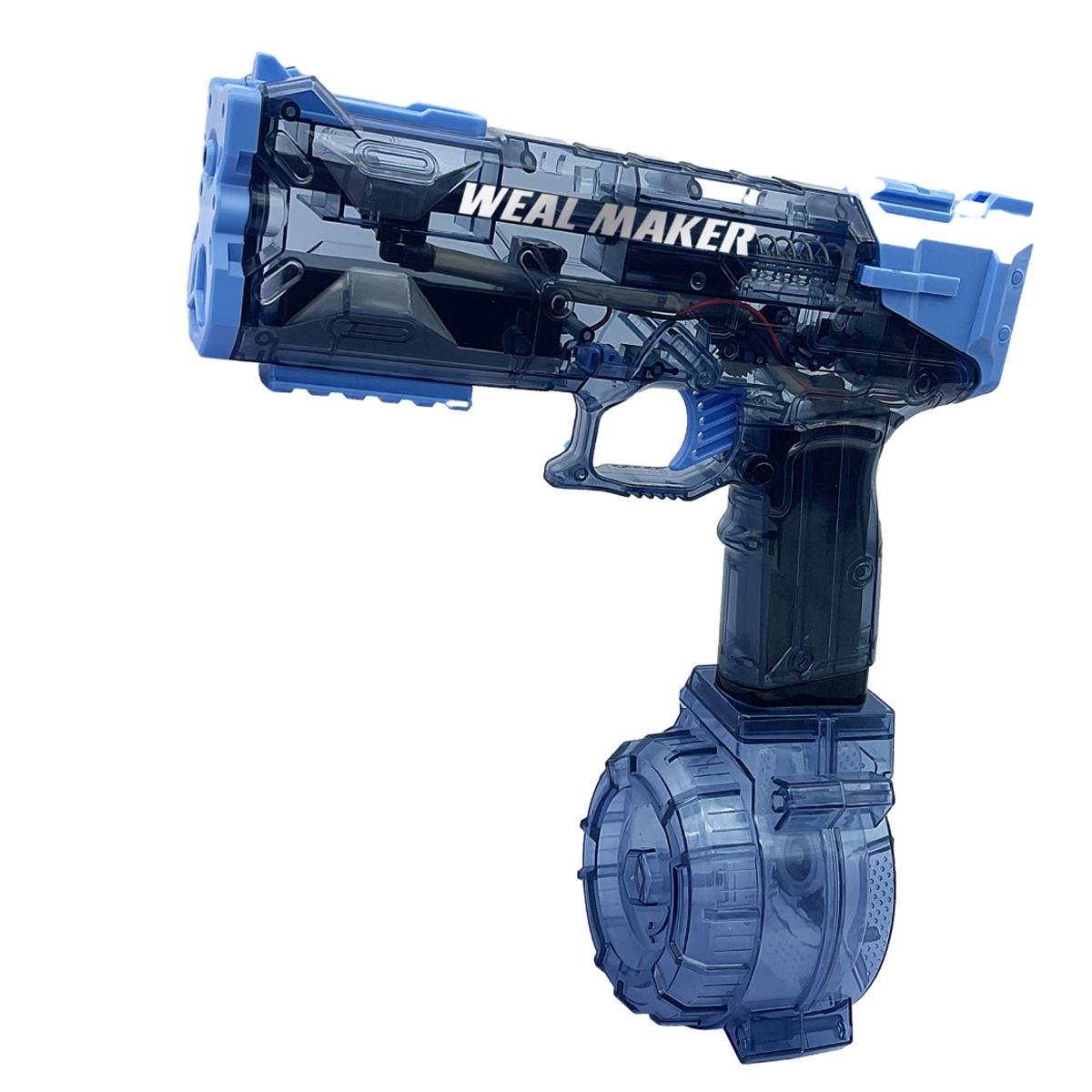 

Электрический водяной пистолет, автоматический игрушечный пистолет со свободным затвором, водяной пистолет большой емкости, уличный летний пляжный Cs Pubg, реквизит, подарки для мальчиков синий