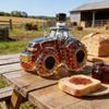Liquor Decanter 300ml Tractor Design Drink Container Glass Whiskey Decanter Bottle for Brandy Bourbon Drinks Beverages Family