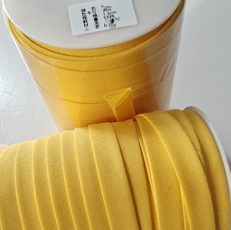 

Красная двойная косая бейка - Не требующий глажки полиэстер-хлопок для ципао своими руками, ширина 1,2