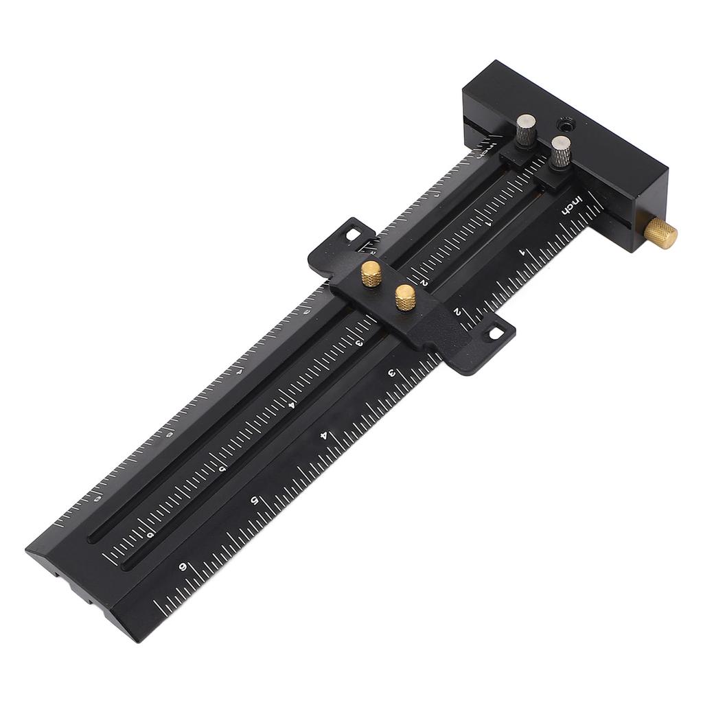 6in Woodworking Scriber with Limit Block Parallel Vertical Marking Easy to Read Double Line Marking Ruler