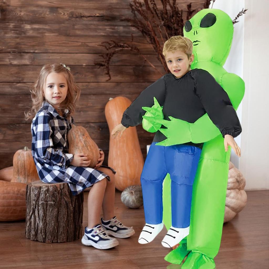 [Apparlxer] Fantasia de Alien, Fantasia Inflável de Meio Corpo, Cosplay de Alien, Fantasia, Halloween, Fantasia de Monstro Assustador, Tamanhos para Adultos e Crianças, Pegadinha Engraçada,