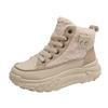 Dad Shoes Women's Winter Fleece Warm High Top Tide Student Leisure Sports Cotton Shoes Women
