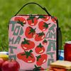 Tomato - Red Background Lunch Bag Casual Lunch Box Outdoor Picnic Portable Tote Food Bags For Men Oxford Graphic Cooler Bag