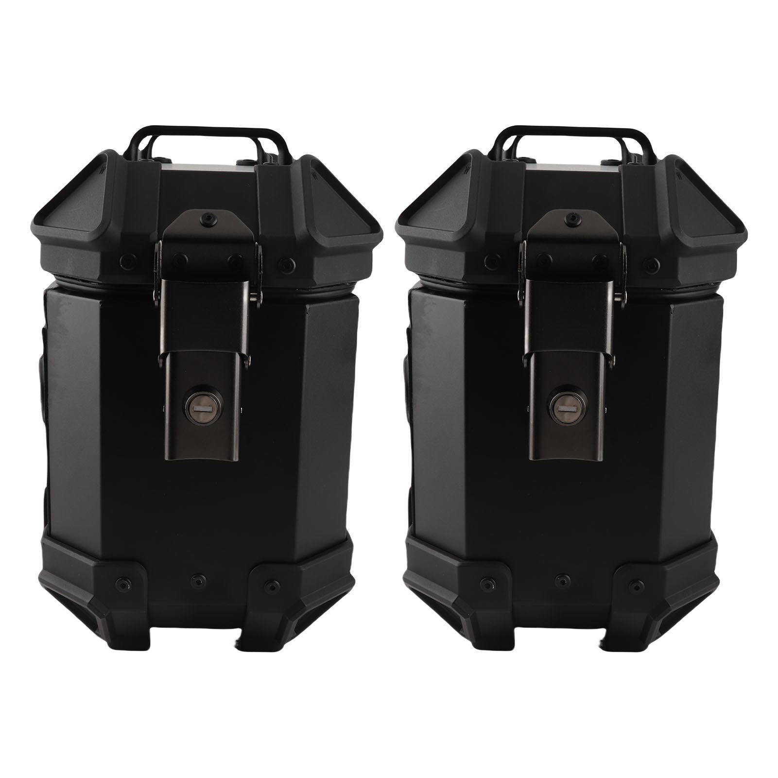 

Мотоциклетный боковой кофр Универсальная посадка Алюминиевый сплав 18 л Левый Правый Жесткий кофр Бокс с багажной стойкой Замок Ручка для