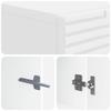 TV Cabinet White Engineered Wood