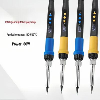 80W Smart Electric Soldering Iron Set with Digital Display for Household Welding and Repair.
