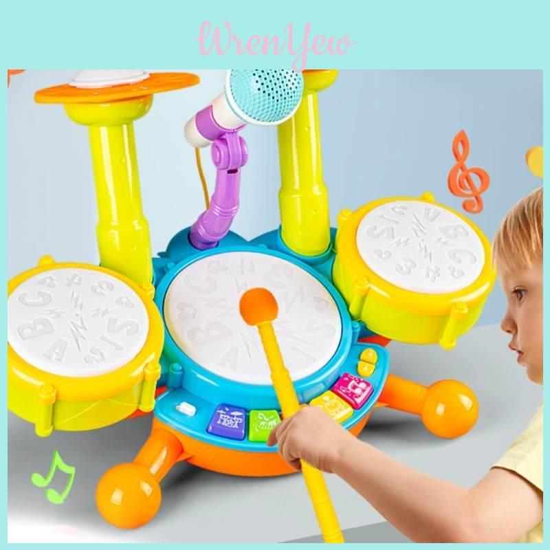 Kids Electronic Percussion Instrument With Led Lights And Interactive Sound For Toddler Development